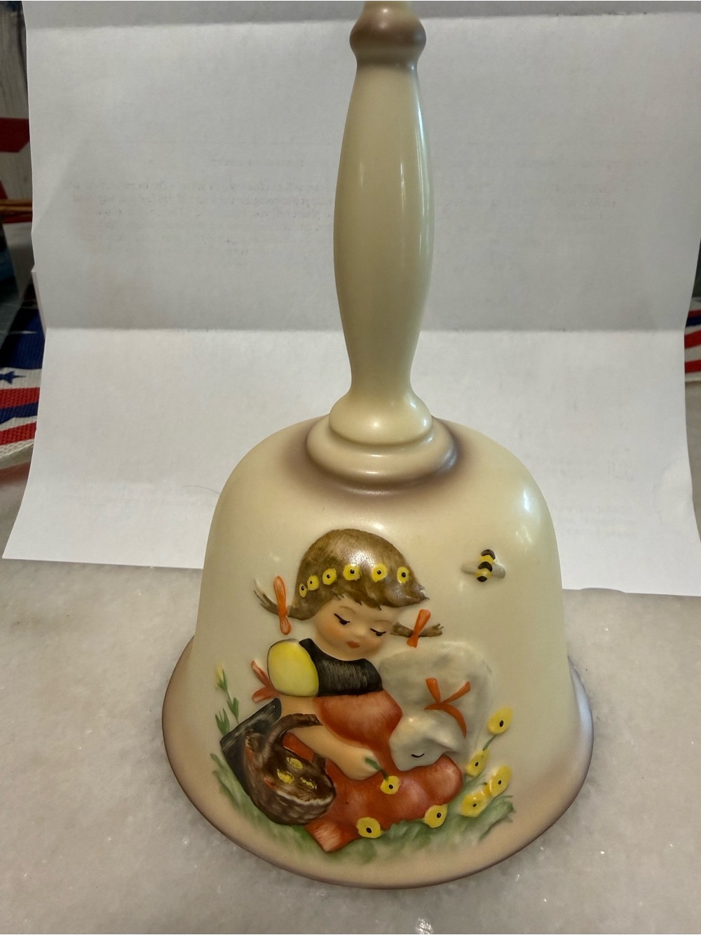 Hummel Annual Bell 1991 - Cream Decorative Bell